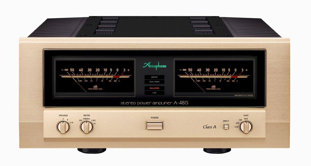 Accuphase A-48S Stereo Power Amplifier versterker eindversterker MOSFET Class A Klasse A voorkant front