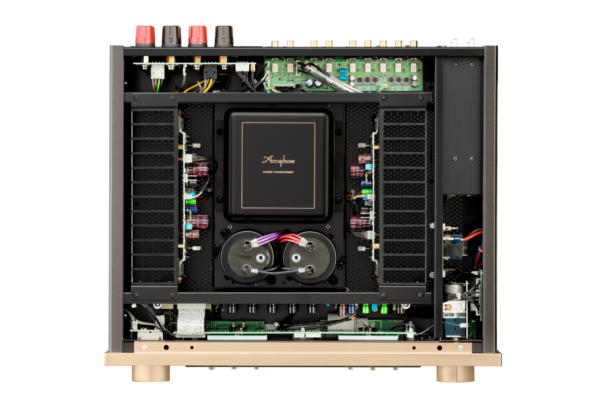 Accuphase versterker E-3000 klasse AB amplifier integrated bovenkant binnenkant inside top