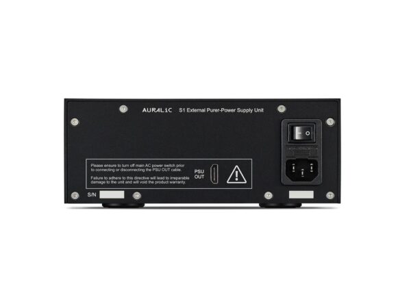 Auralic ARIES S1 Streamer S1 PSU achterkant