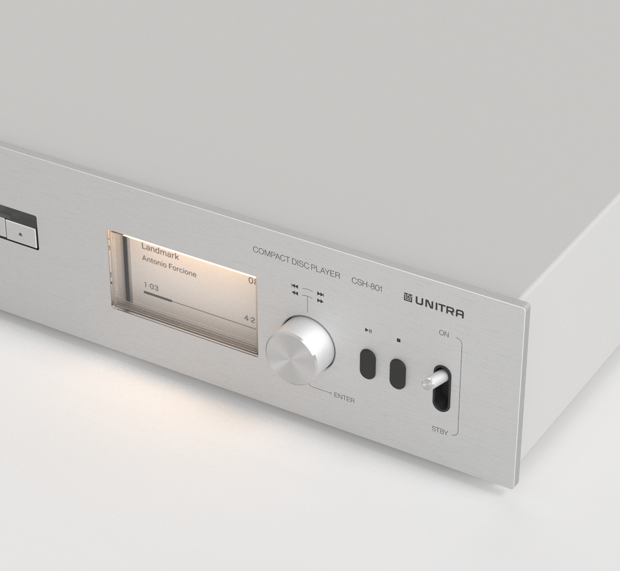 Unitra CSH-801 voorkant zilver