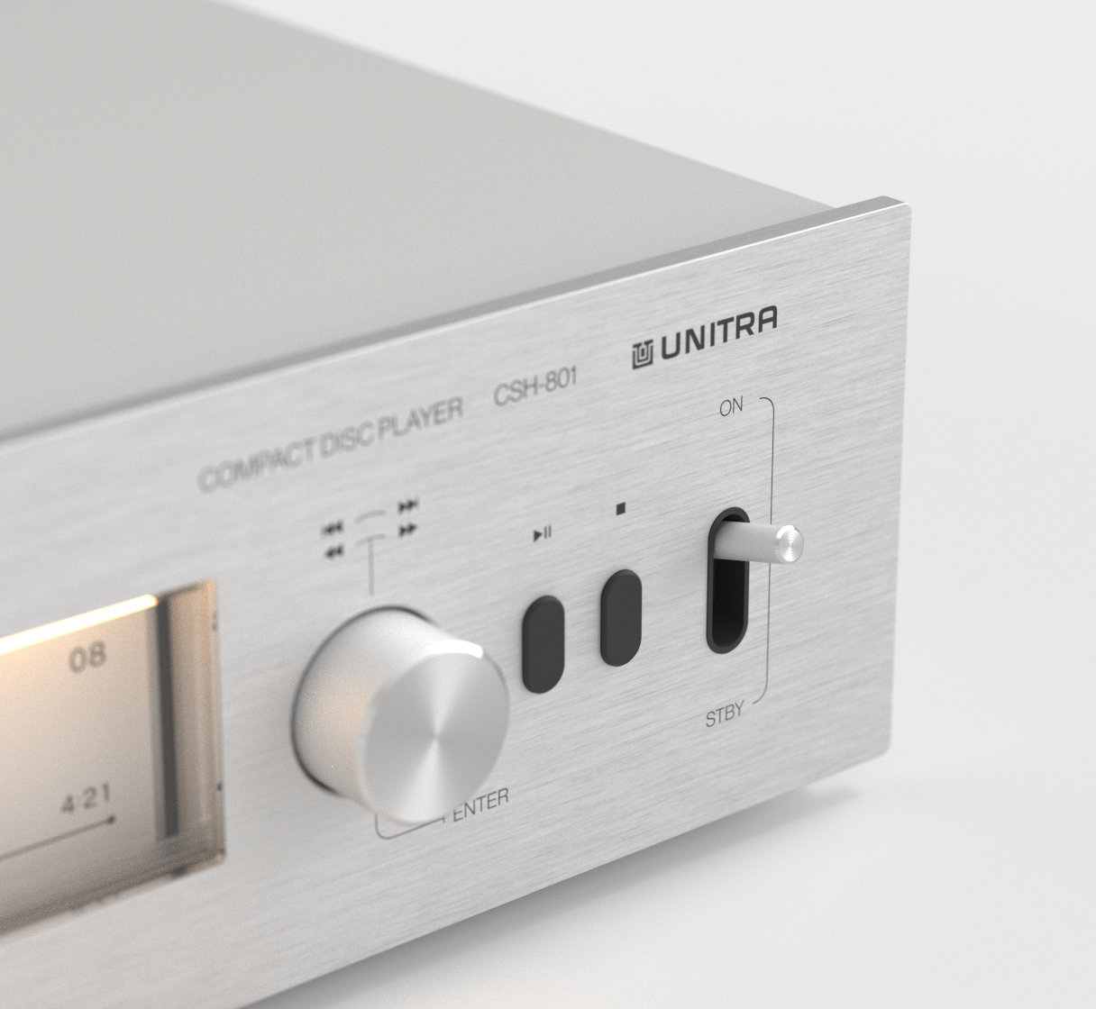 Unitra CSH-801 voorkant zilver