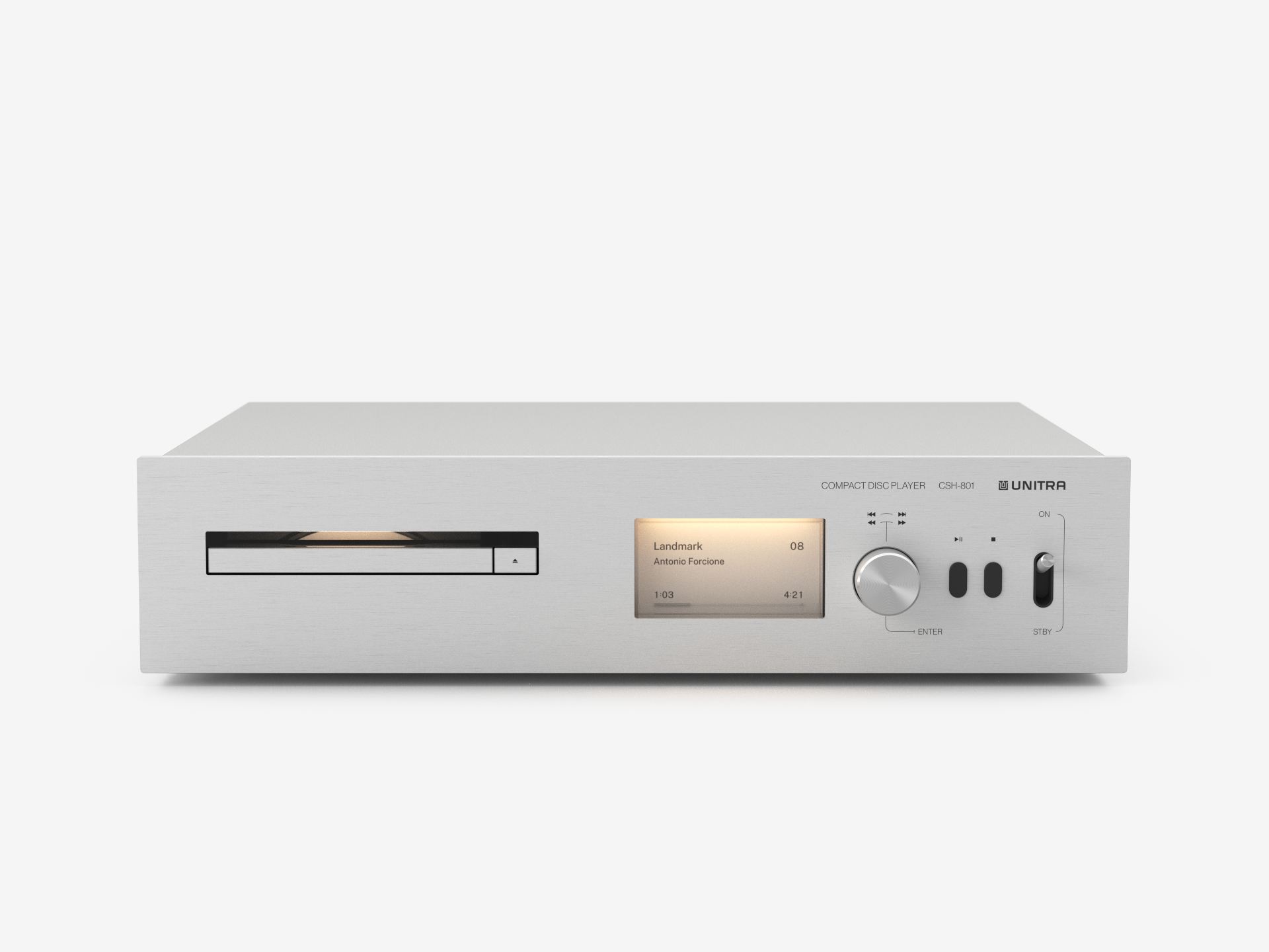 Unitra CSH-801 voorkant zilver